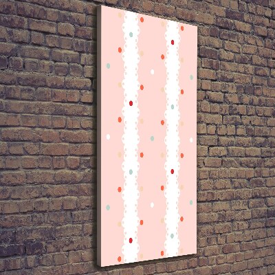 Canvas wall art Colorful dots background