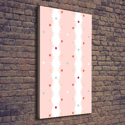 Canvas wall art Colorful dots background