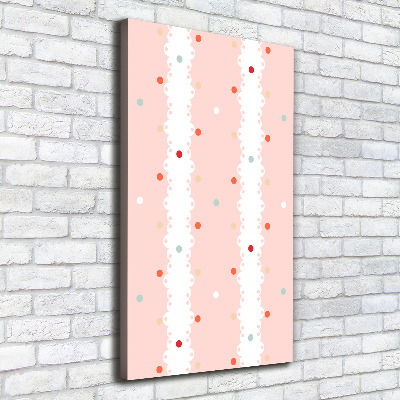 Canvas wall art Colorful dots background