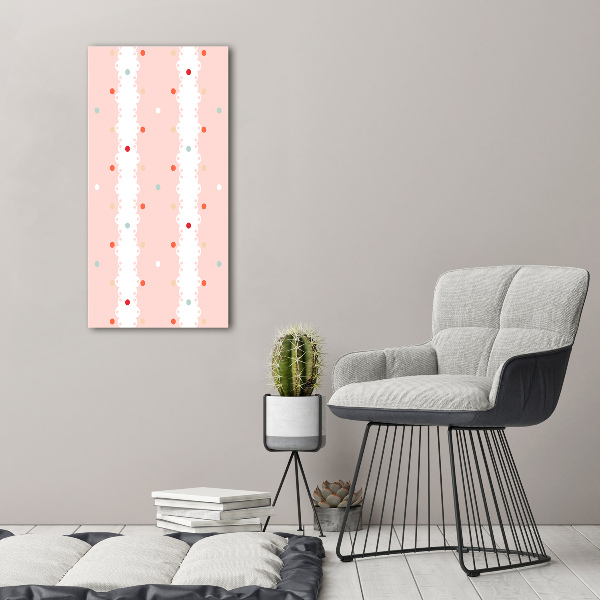 Canvas wall art Colorful dots background