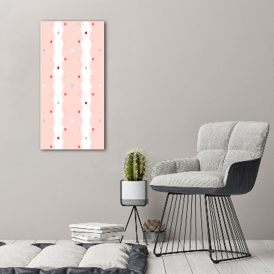 Canvas wall art Colorful dots background