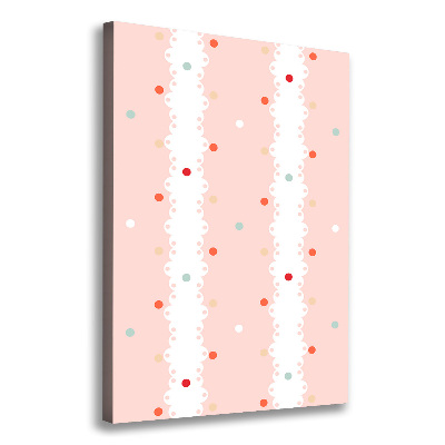 Canvas wall art Colorful dots background