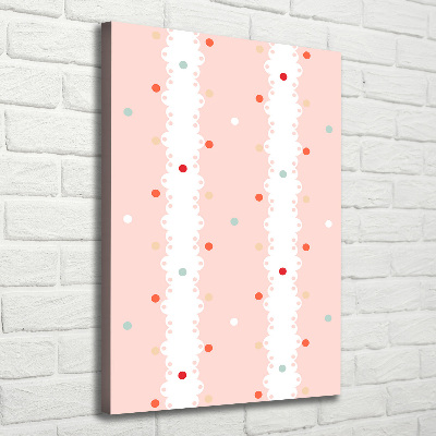 Canvas wall art Colorful dots background