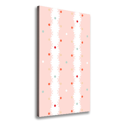 Canvas wall art Colorful dots background