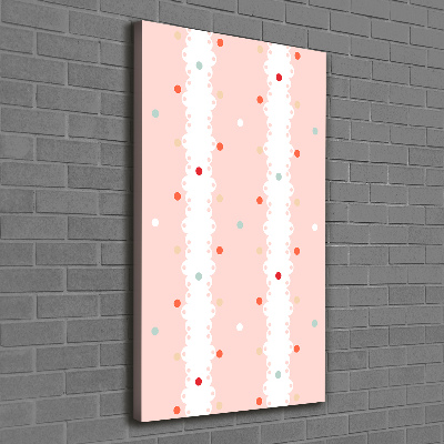 Canvas wall art Colorful dots background