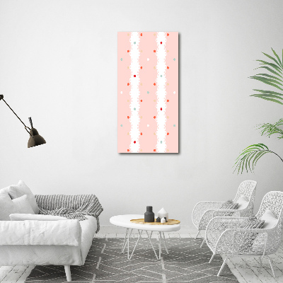 Canvas wall art Colorful dots background