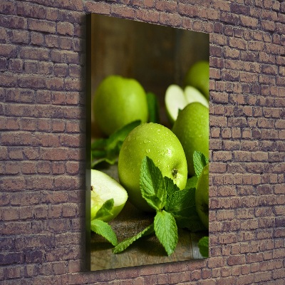 Canvas wall art Green apples