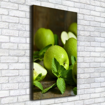 Canvas wall art Green apples