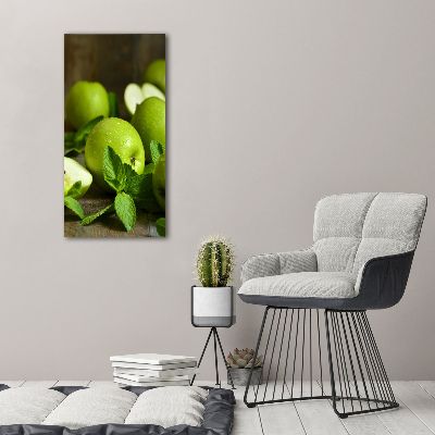 Canvas wall art Green apples