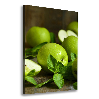 Canvas wall art Green apples