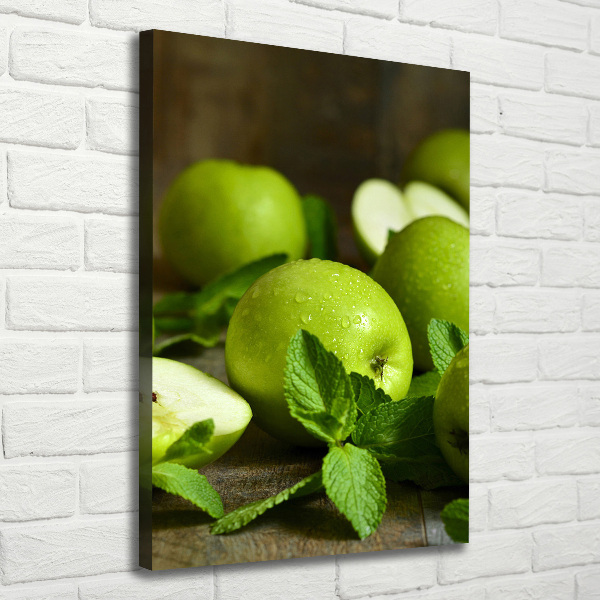 Canvas wall art Green apples