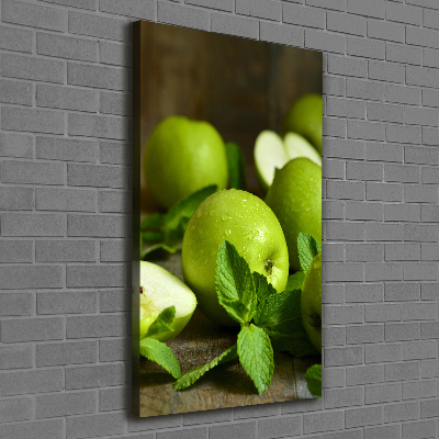 Canvas wall art Green apples