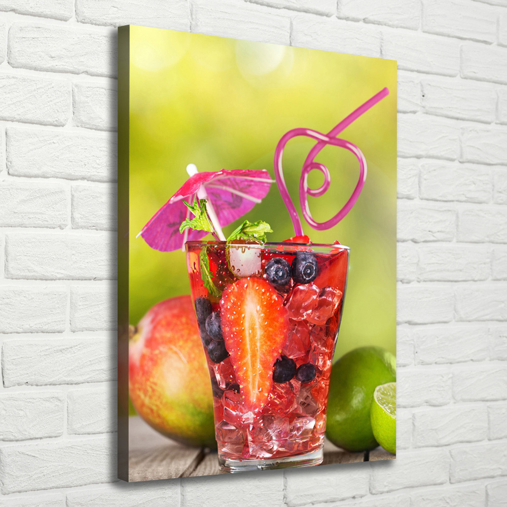 Canvas wall art Fruit cocktail