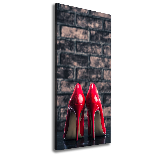 Wall art canvas large Red heels