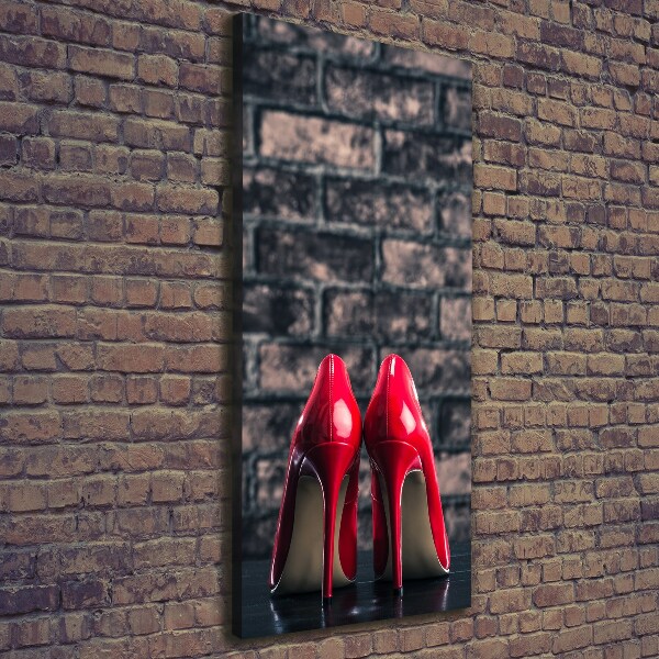 Wall art canvas large Red heels