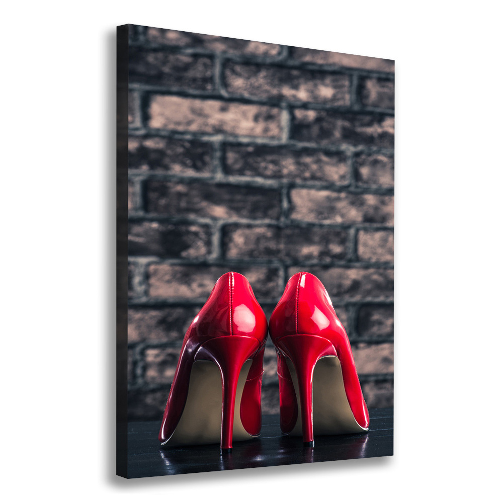 Wall art canvas large Red heels