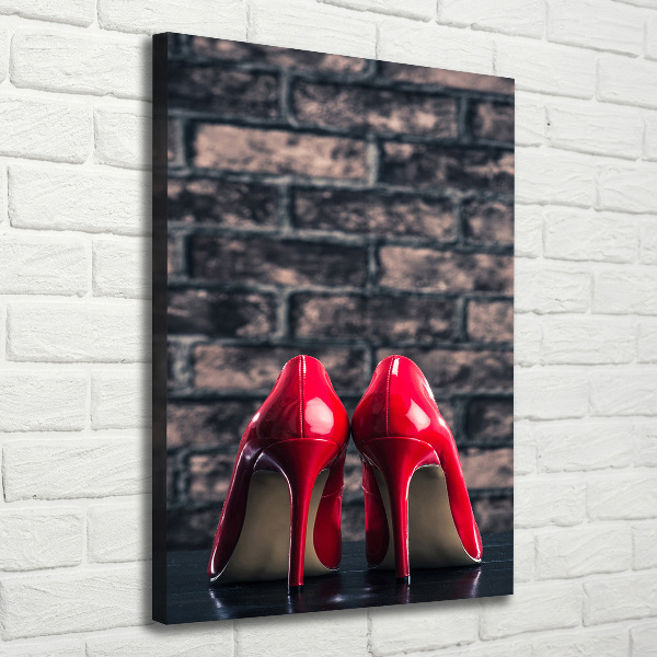 Wall art canvas large Red heels