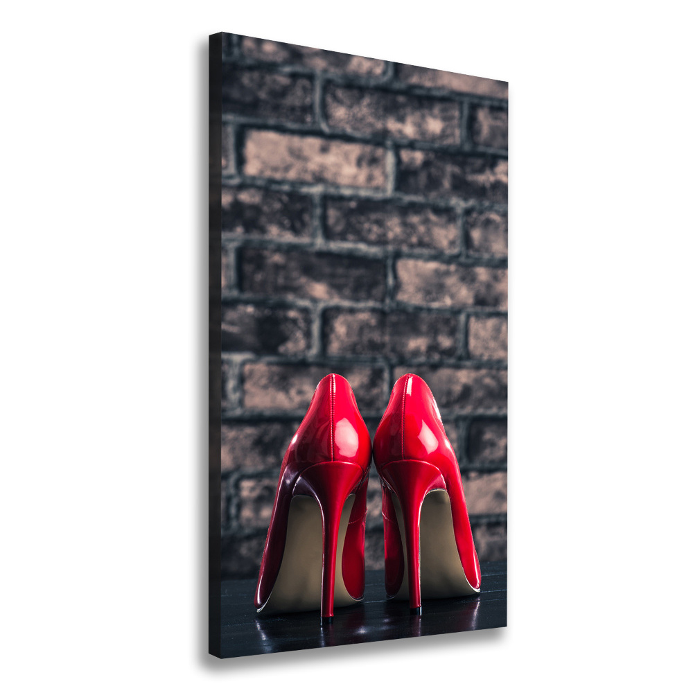 Wall art canvas large Red heels