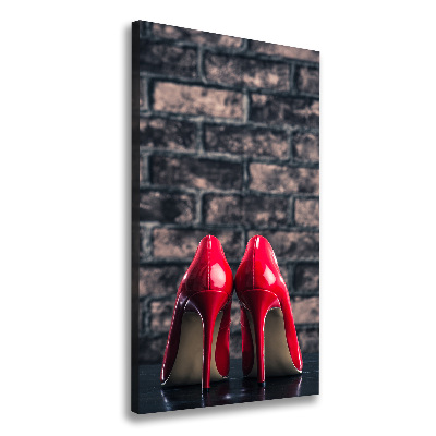 Wall art canvas large Red heels