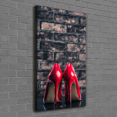 Wall art canvas large Red heels