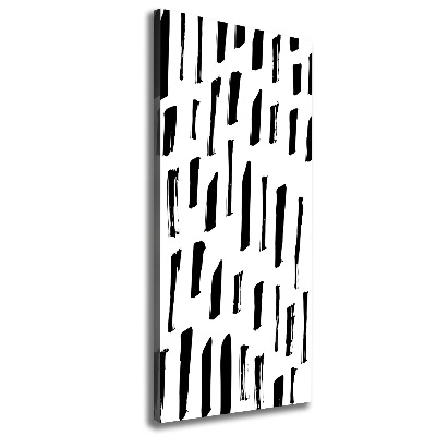 Canvas wall art Black and white spots