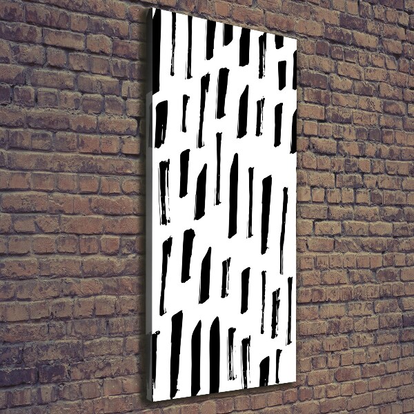 Canvas wall art Black and white spots