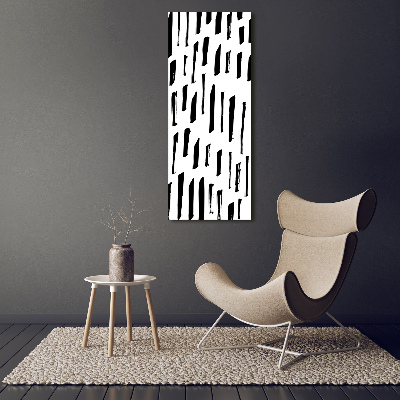 Canvas wall art Black and white spots