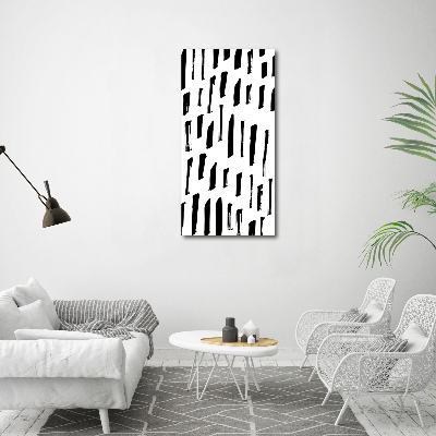 Canvas wall art Black and white spots