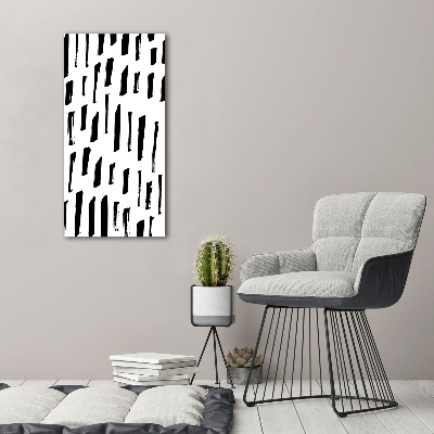 Canvas wall art Black and white spots