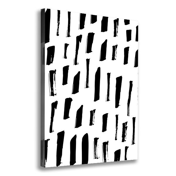 Canvas wall art Black and white spots