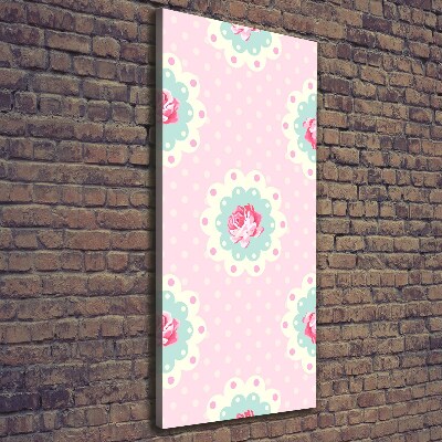 Wall art canvas large Roses