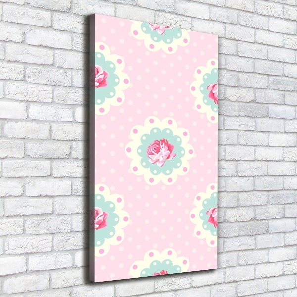 Wall art canvas large Roses