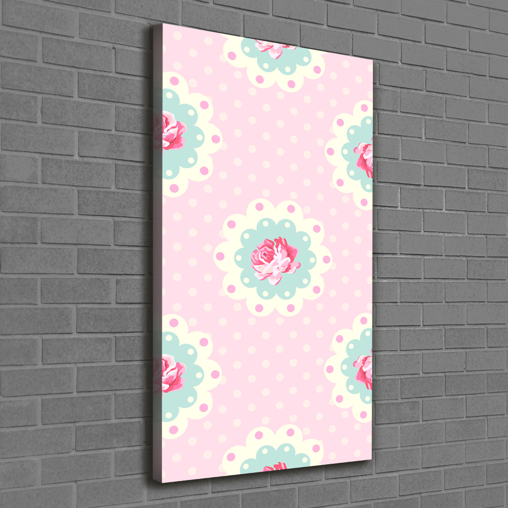 Wall art canvas large Roses