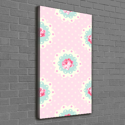 Wall art canvas large Roses