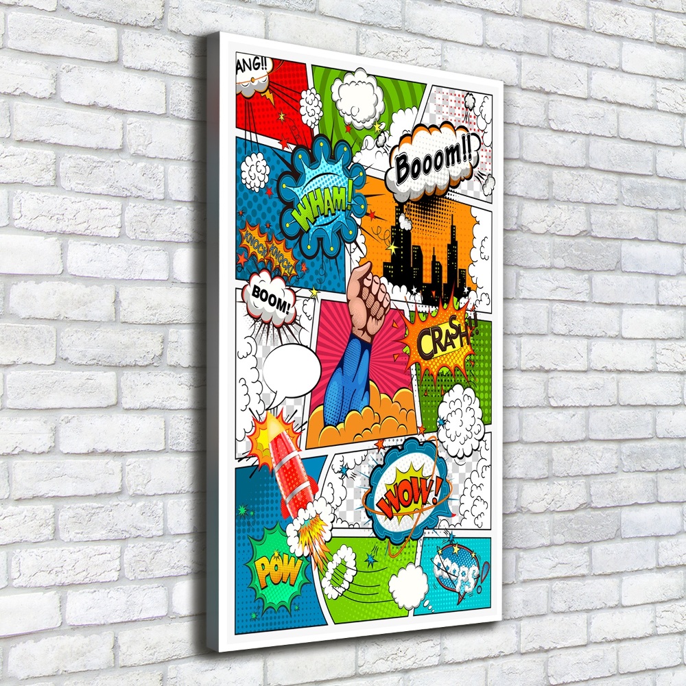 Canvas print Comic book