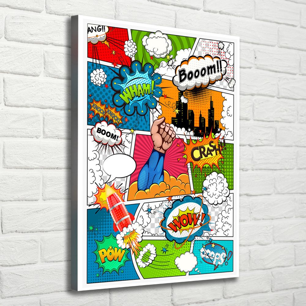 Canvas print Comic book