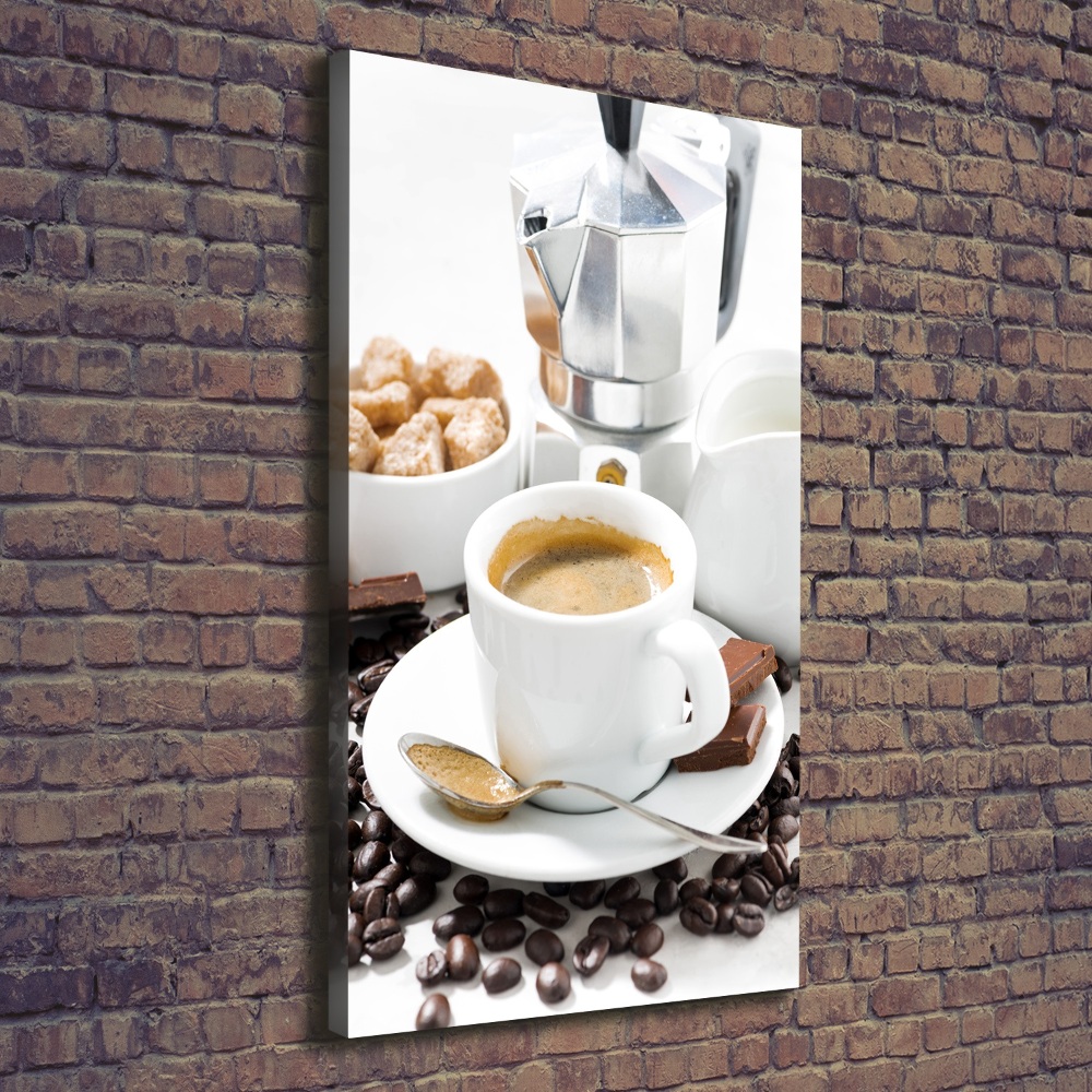 Large canvas wall art Cup of coffee