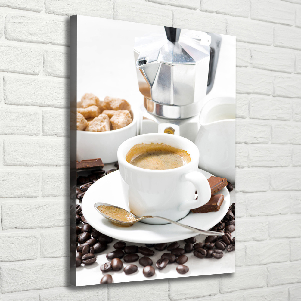 Large canvas wall art Cup of coffee