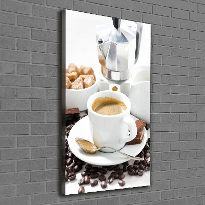 Large canvas wall art Cup of coffee