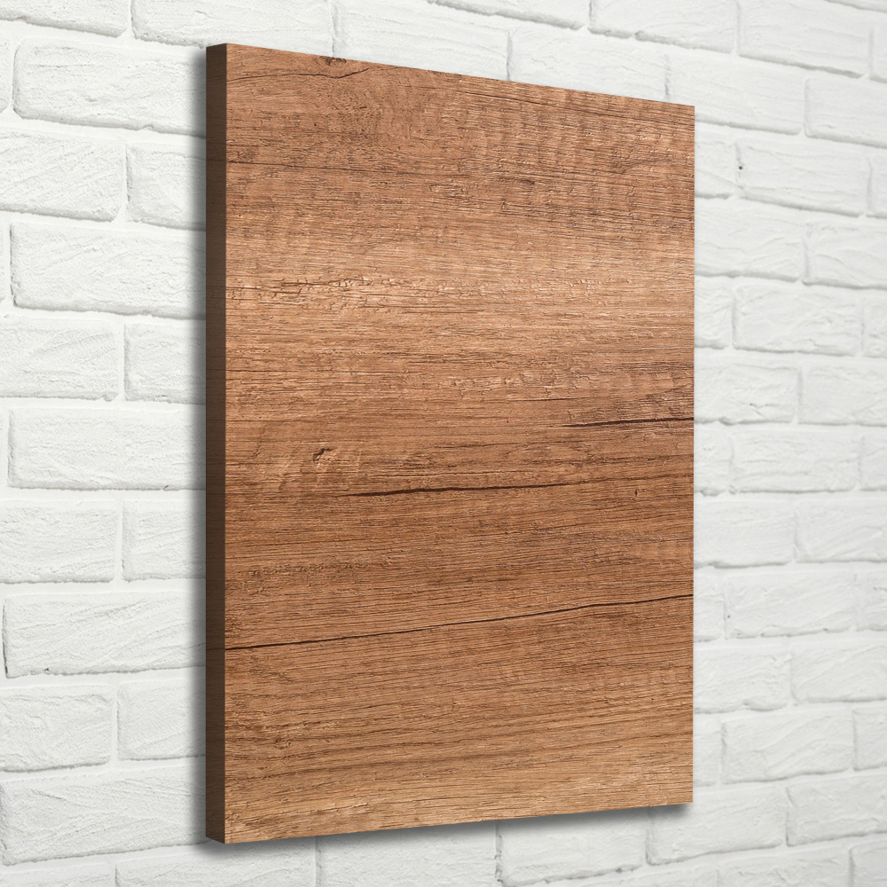 Canvas wall art Wooden background