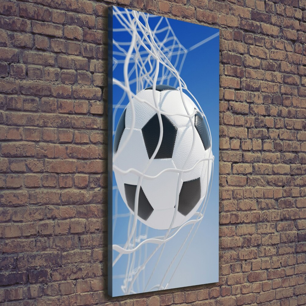 Large canvas wall art Ball in the goal