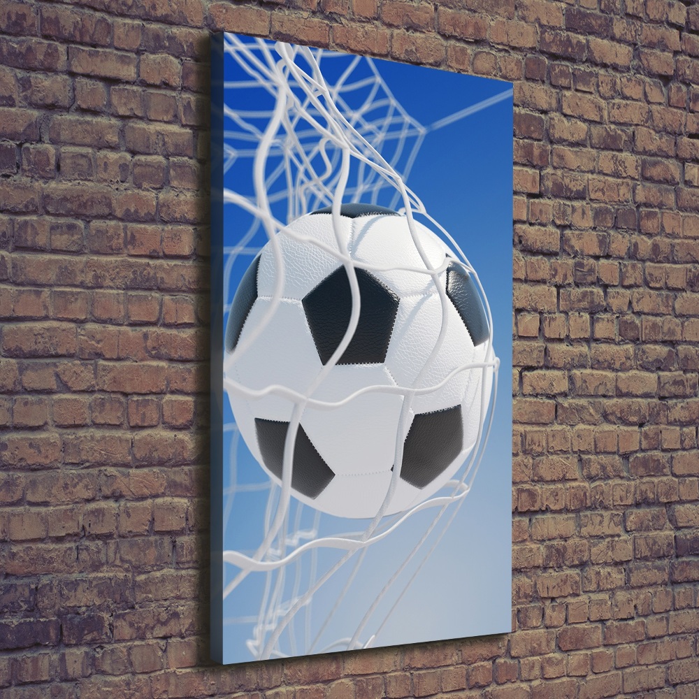 Large canvas wall art Ball in the goal