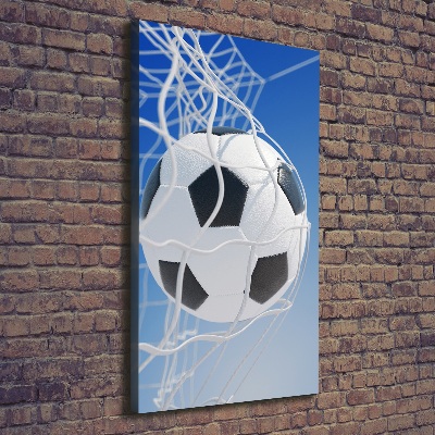 Large canvas wall art Ball in the goal