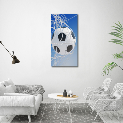 Large canvas wall art Ball in the goal