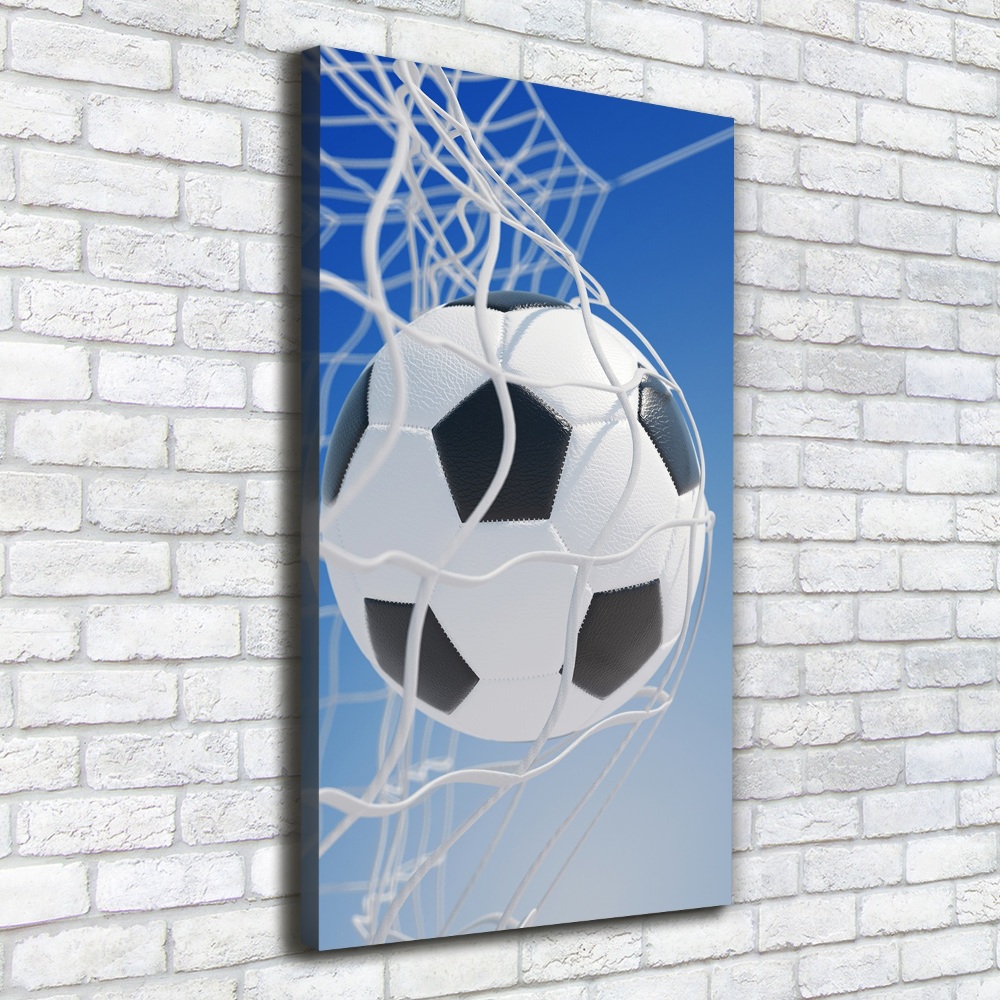 Large canvas wall art Ball in the goal