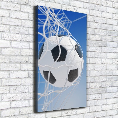 Large canvas wall art Ball in the goal