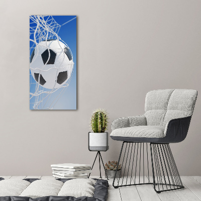 Large canvas wall art Ball in the goal