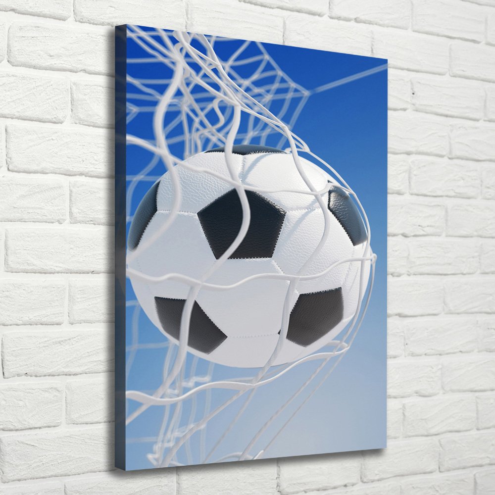 Large canvas wall art Ball in the goal