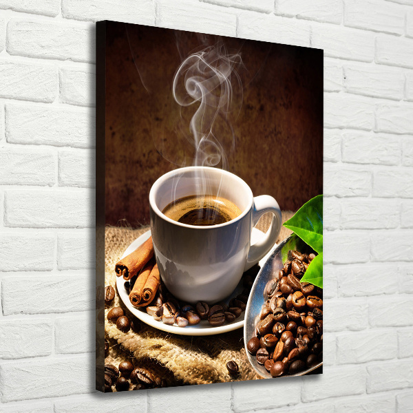 Wall art canvas large Cup of coffee