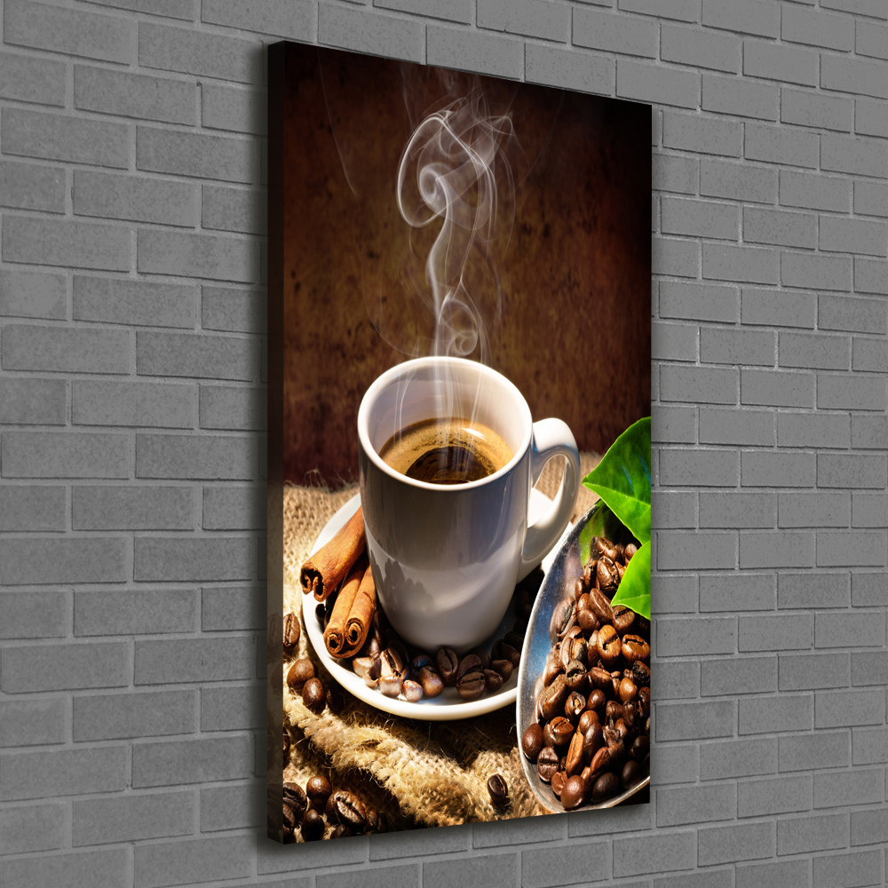 Wall art canvas large Cup of coffee